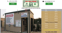 Desktop Screenshot of billsselfstorage.com